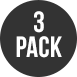 2xist Essentials Y Back Thong 3-pack 20302 Black