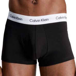 Calvin Klein Cotton Stretch Low Rise Trunk 3-Pack U2664 Black