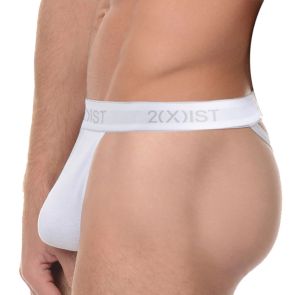 2xist Essentials Y Back Thong 3-pack 20302 White