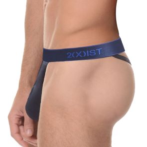 2xist Essentials Y Back Thong 3-pack 20302 Navy/Cobalt/Porcelain