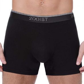 2xist Stretch Cotton Boxer Brief 3-Pack 21304 Black