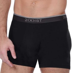 2xist Stretch Cotton Boxer Brief 3-Pack 21304 Black