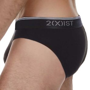 2xist Stretch No-Show Brief 3-Pack 21320 Black