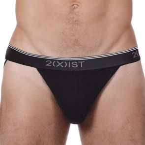 2xist Cotton Stretch Jock Strap 3-Pack 21322 Black