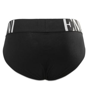 Emporio Armani GA Large Eagle Logo Brief 110814 CC716 Black