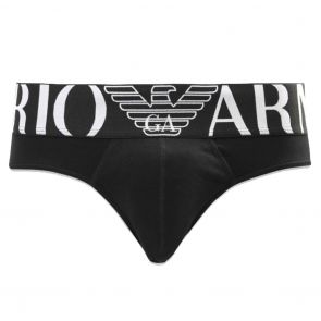 Emporio Armani GA Large Eagle Logo Brief 110814 CC716 Black