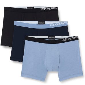 Emporio Armani Mens Knit Boxers 3-Packs 111473 Multi