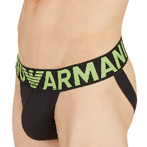 Emporio Armani Mens Knit Jockstrap 111579 Nero