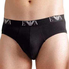 Emporio Armani Knit Brief 3-Pack 111734 Black