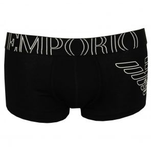 Emporio Armani GA Eagle Side Logo Boxer Trunk 111866 CC735 Black