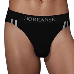 Doreanse Athletic Contrast Slip Brief 1221 Black