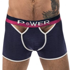 Male Power French Terry Cutout Short 141-246 Navy