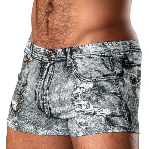 Male Power Mini Short Dirty Denim 145-286 Denim