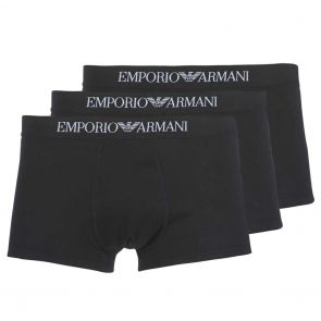 Emporio Armani Cotton Trunk 3-Pack 111610 CC722 Black