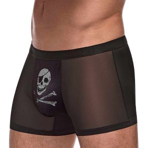 Male Power Private Screening Pouch Short Skull 181-262 Black