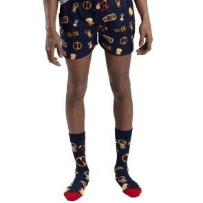 Bamboozld Mens Beer O'Clock Bamboo Socks BBS24BEEROCLOCKR Navy
