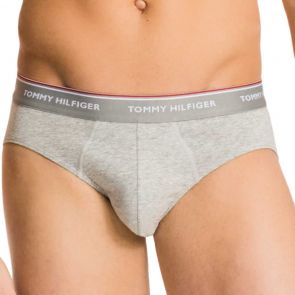 Tommy Hilfiger Premium Essentials Cotton Stretch Brief 3-Pack 1U87903766 Black/Grey/White