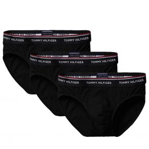 Tommy Hilfiger Premium Essentials Cotton Stretch Brief 3-Pack 1U87903766 Black