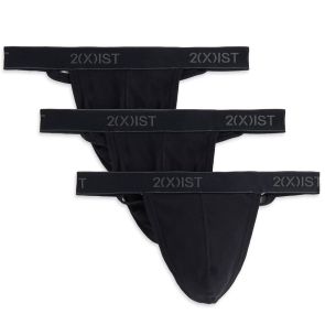 2xist Essentials Y Back Thong 3-pack 20302 Black