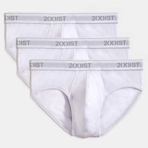 2xist Essentials No Show Brief 3-Pack 20320 White