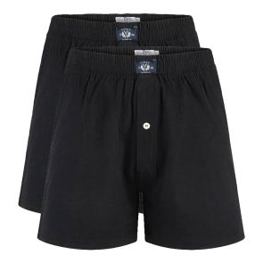 Coast Mens 2-Pack Knit Boxer Shorts 22CCU511 Black