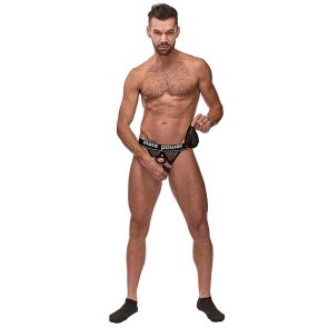 Male Power Cockpit C-Ring Jockstrap 346-260 Black