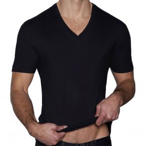 C-in2 Core V-Neck T-Shirt 4110 Black