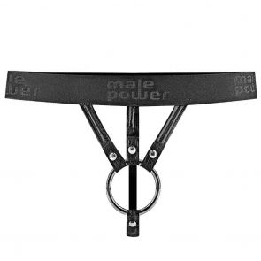 Male Power Extreme Strappy Thong 418-004 Black