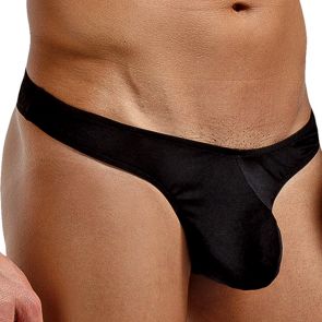 Magic Silk Silk Knit Mini Pouch Thong 4306 Black