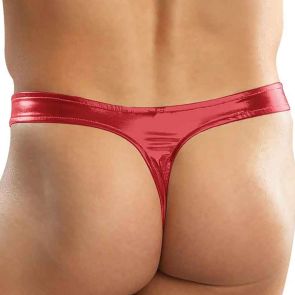 Male Power Heavy Metal Bong Thong 442-070 Red