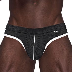 Male Power Sport Mesh Thong 443-273 Black