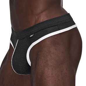Male Power Sport Mesh Thong 443-273 Black