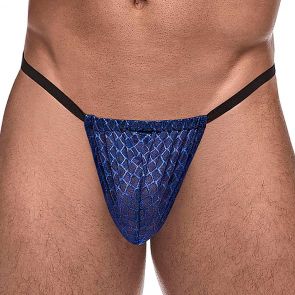 Male Power Diamond Mesh Posting Strap 450-264 Navy