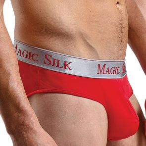 Magic Silk 6606 Silk Briefs Color Red