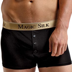 Magic Silk Knit Boxer Shorts 6786 Black