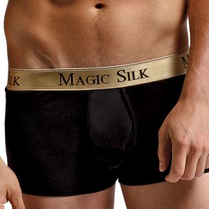 Magic Silk Silk Knit Pouch Short 7186 Black