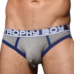 Andrew Christian Trophy Boy Brief Jock 92532 Heather Grey