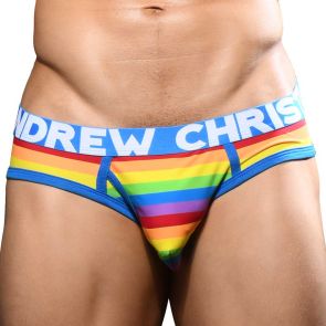 Andrew Christian w/ Almost Naked Fly Brief 92779 Pride Stripe