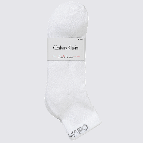 Calvin Klein Mens Hayden Athletic Quarter Crew Socks 3-Pack E93007 White