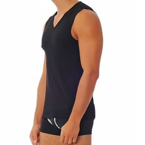 Doreanse VNeck Athletic Tank 2210 Black