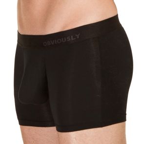 Obviously PrimeMan Boxer Brief 3 Inch Leg A00 Black