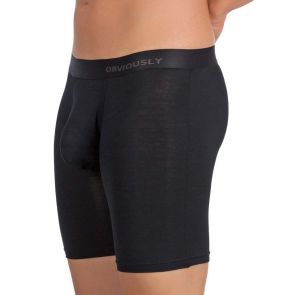 Obviously PrimeMan Boxer Brief 6 Inch Leg A09 Black