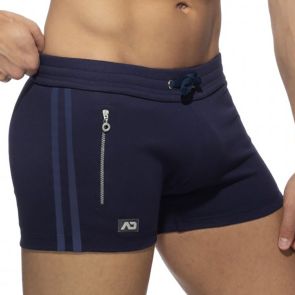 Addicted Zip Pocket Sports Short AD1002 Navy