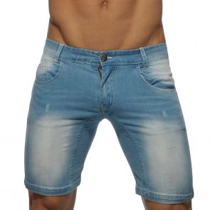 Addicted Mid Length Short AD529 Blue Jeans