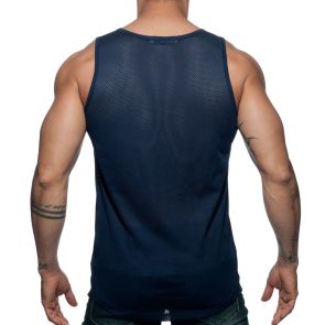 Addicted Double Stripe Tank Top AD671 Navy