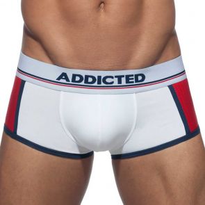 Addicted XXL Front & Back Padded Sportive Trunk AD703 White