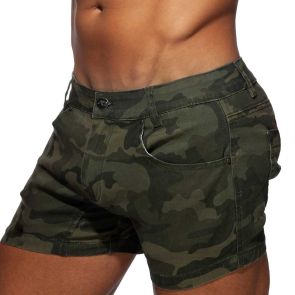 Addicted Camo Short Jeans AD829 Green Camo
