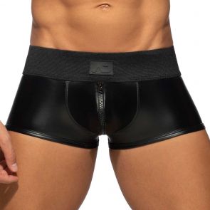 Addicted Front and Back Zip Rub Trunk ADF137 Black