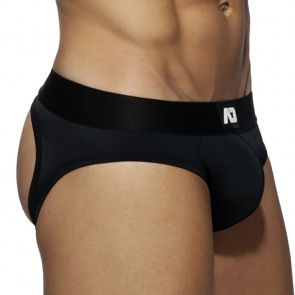 Addicted Fetish Basic Bottomless Brief ADF92 Black