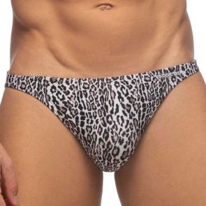 Addicted Leopard Swimderwear Mini Bikini ADS270 Charcoal